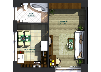 Apartamente o cameră tip 1A