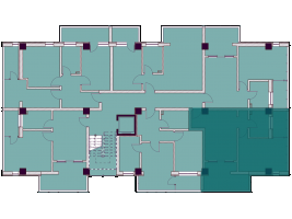 Apartamente cu 2 camere tip 2E - poziționare pe etaj