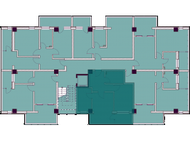 Apartamente cu 2 camere tip 2F - poziționare pe etaj