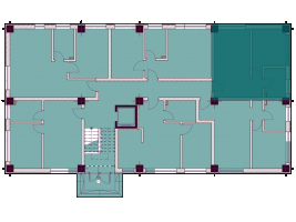 Apartamente cu o cameră tip 1D - poziționare pe etaj