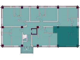 Apartamente cu o cameră tip 1E - poziționare pe etaj