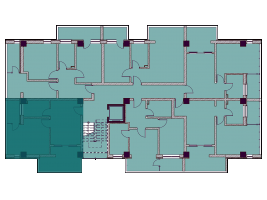 Apartamente cu 2 camere tip 2A - poziționare pe etaj
